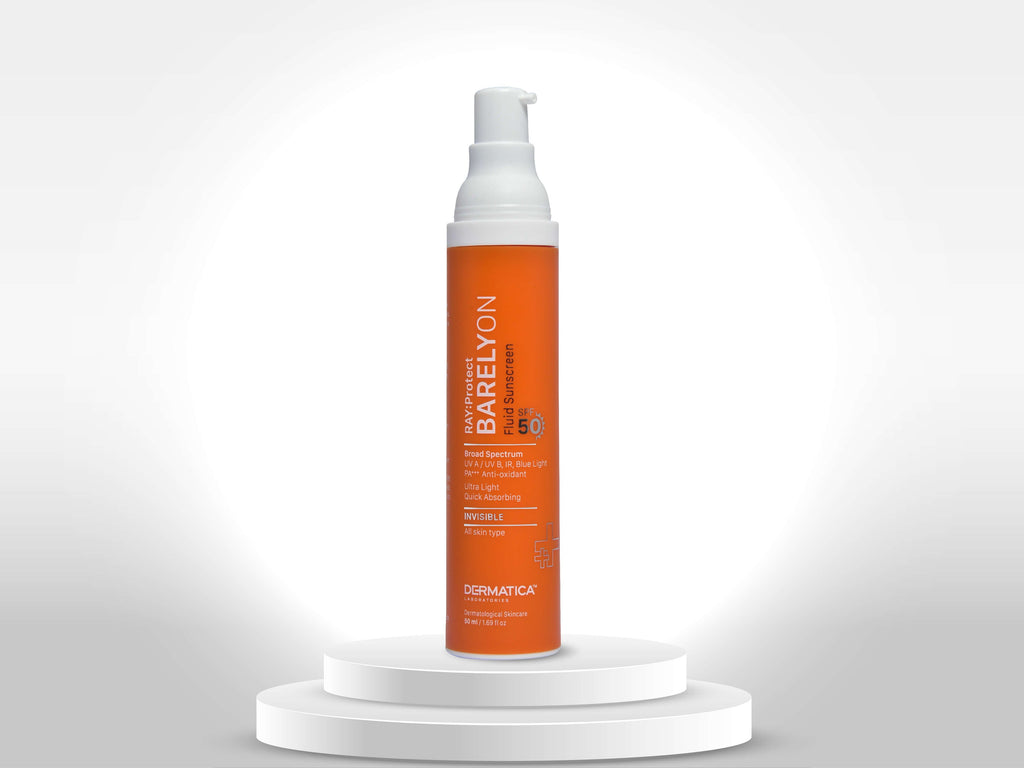 DERMATICA RAY: Protect Barelyon Fluid Sunscreen SPF 50 - Nibasu