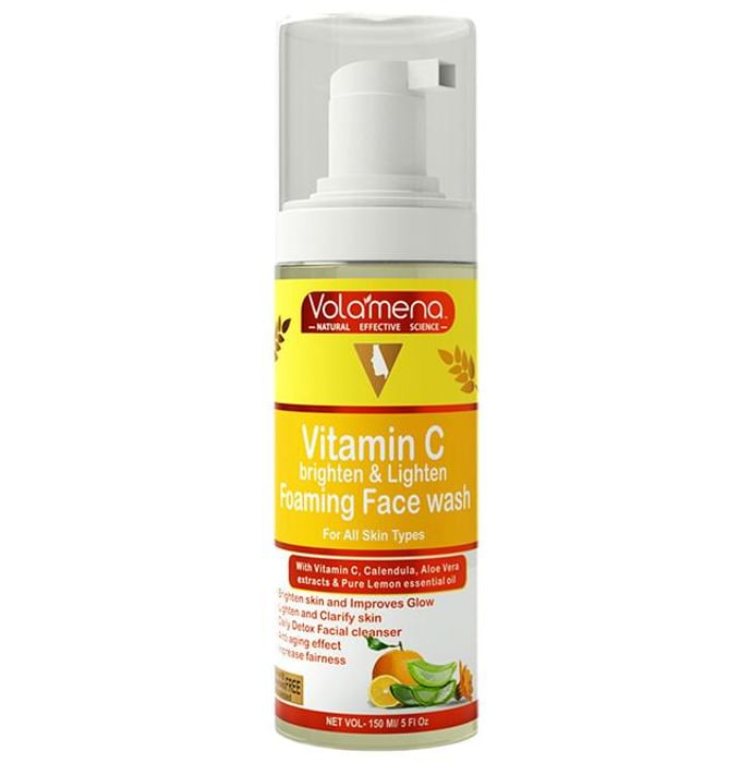 Volamena Vitamin C Brighten & Lighten Foaming Face Wash - Nibasu