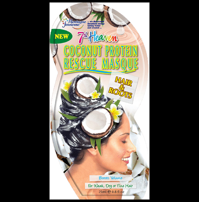 7th Heaven Rescue Hair Masque Coconut Protein - Nibasu