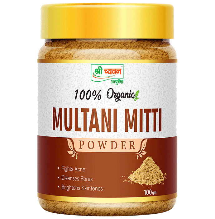 Shri Chyawan 100% Organic Multani Mitti Powder - Nibasu