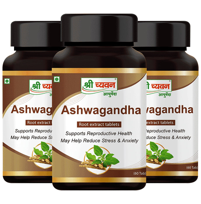 Shri Chyawan Ashwagandha Capsule (60 Each) - Nibasu