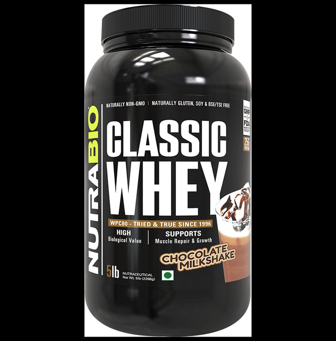 Nutra Bio Classic Whey Powder Chocolate Milkshake - Nibasu