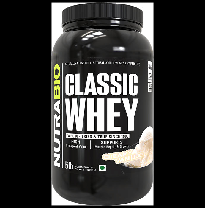 Nutra Bio Classic Whey Powder Creamy Vanilla - Nibasu