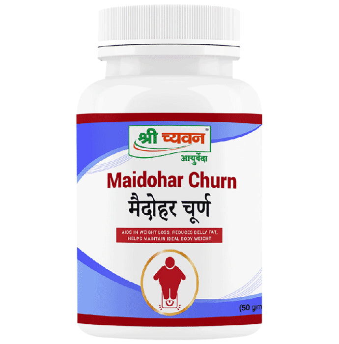 Shri Chyawan Combo Pack of Maidohar Churn (50gm) & Fetohar Vati (60 Eac) - Nibasu