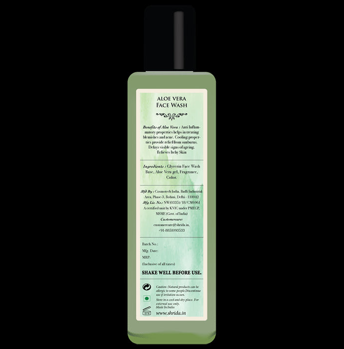 Shrida Aloe Vera Face Wash - Nibasu