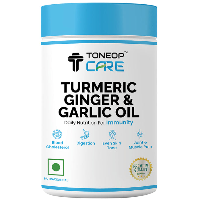 ToneOp Care Turmeric Ginger & Garlic Oil Capsule - Nibasu