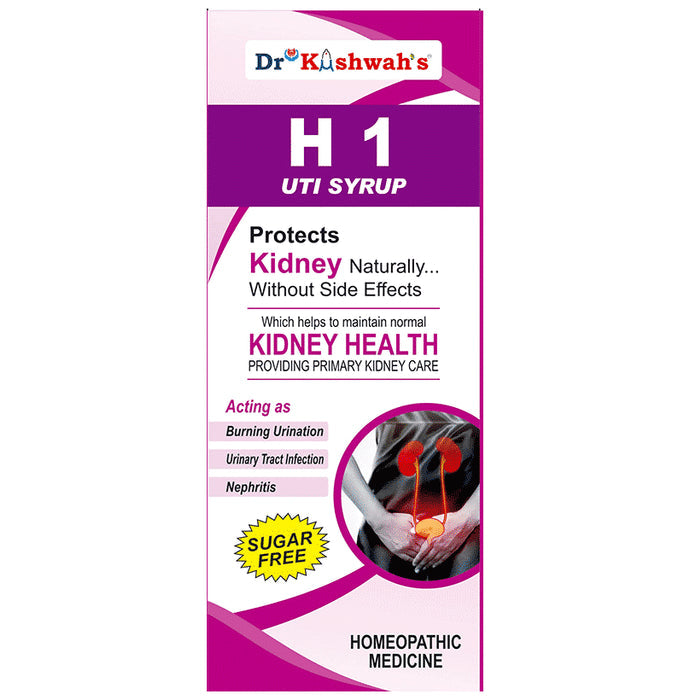 Dr Kushwah's H 1 UTI Syrup Sugar Free - Nibasu