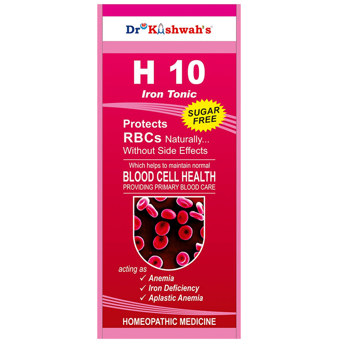 Dr Kushwah's H 10 Iron Tonic Sugar Free - Nibasu
