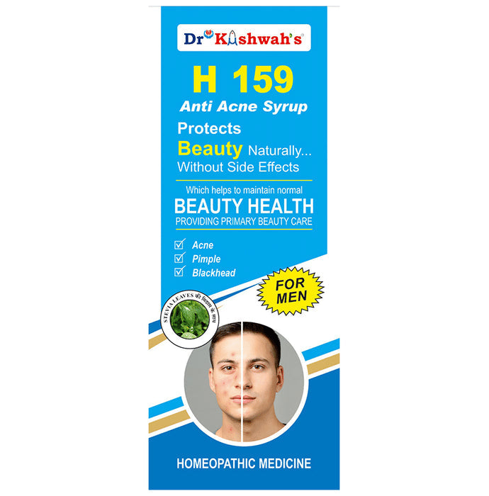 Dr Kushwah's H 159 Anti Acne Syrup for Men - Nibasu