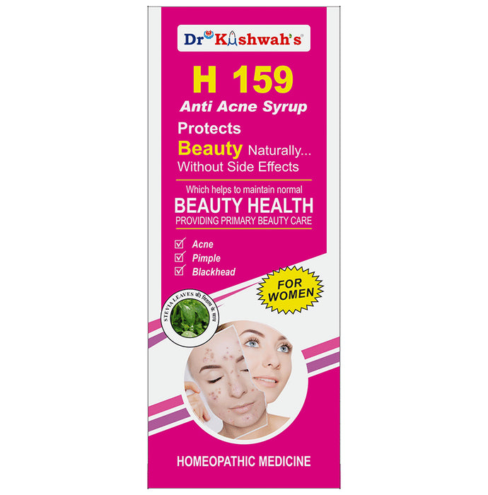 Dr Kushwah's H 159 Anti Acne Syrup for Women - Nibasu