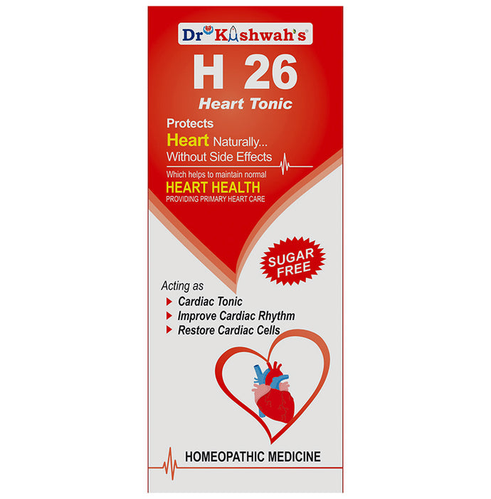 Dr Kushwah's H 26 Heart Tonic Sugar Free - Nibasu