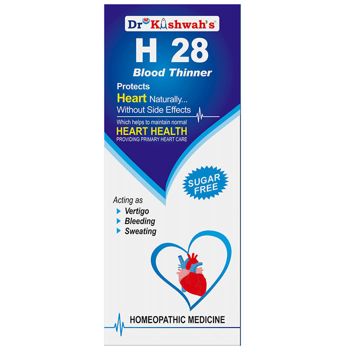 Dr Kushwah's H 28 Blood Thinner Sugar Free - Nibasu