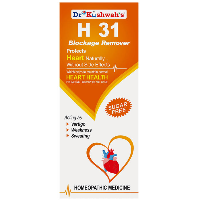 Dr Kushwah's H 31 Blockage Remover Sugar Free - Nibasu