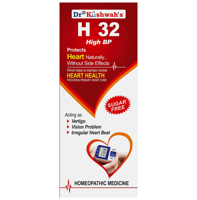 Dr Kushwah's H 32 High BP Sugar Free - Nibasu