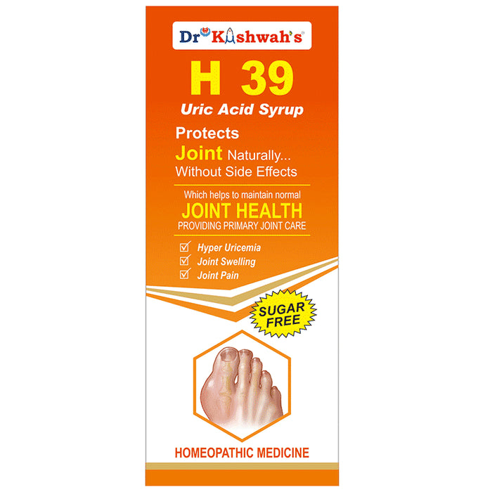 Dr Kushwah's H 39 Uric Acid Syrup Sugar Free - Nibasu