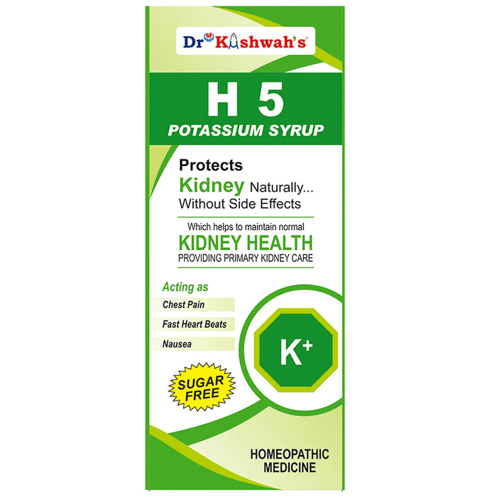 Dr Kushwah's H 5 Potassium Syrup Syrup Sugar Free - Nibasu