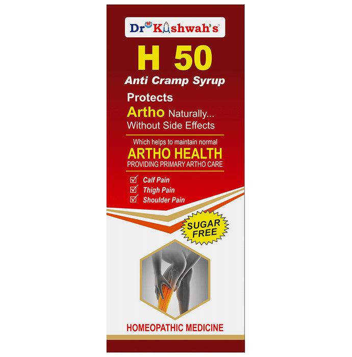 Dr Kushwah's H 50 Anti Cramp Syrup Sugar Free - Nibasu