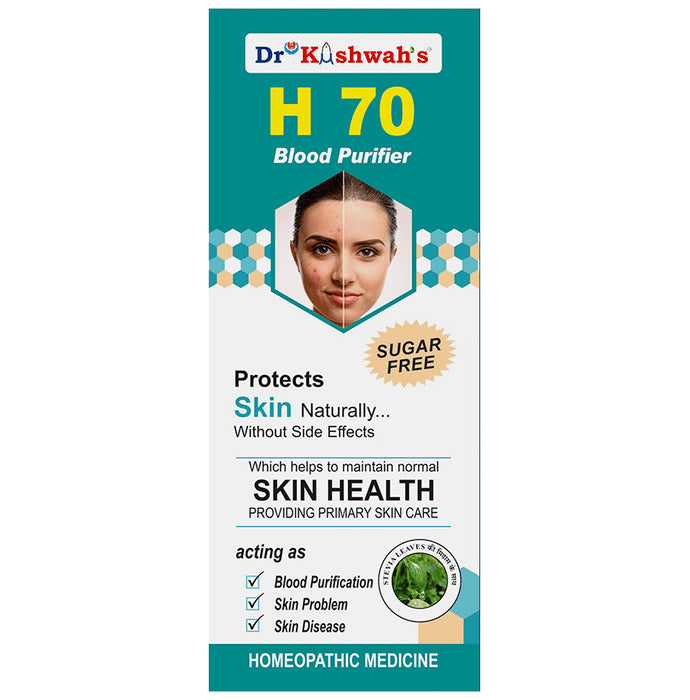 Dr Kushwah's H 70 Blood Purifier Syrup Sugar Free - Nibasu