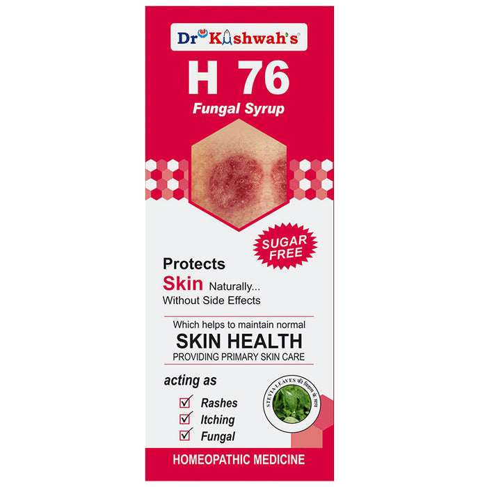 Dr Kushwah's H 76 Fungal Syrup Sugar Free - Nibasu