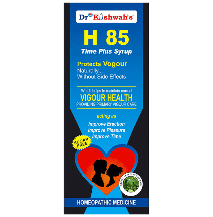Dr Kushwah's H 85 Time Plus Syrup Sugar Free - Nibasu