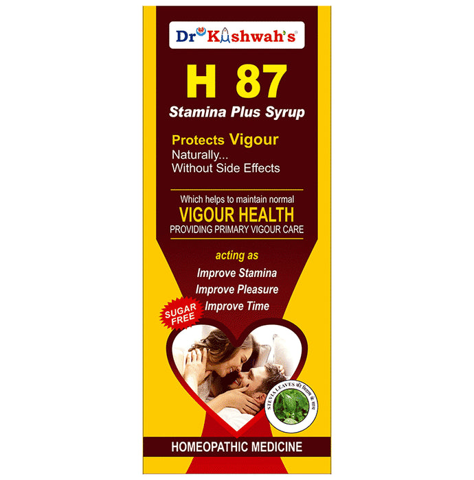 Dr Kushwah's H 87 Stamina Plus Syrup Sugar Free - Nibasu
