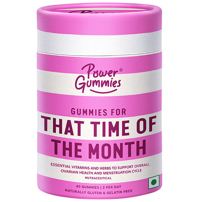Power Gummies - Gummies for That Time of the Month | For Women's Menstrual Health | Flavour Strawberry - Nibasu