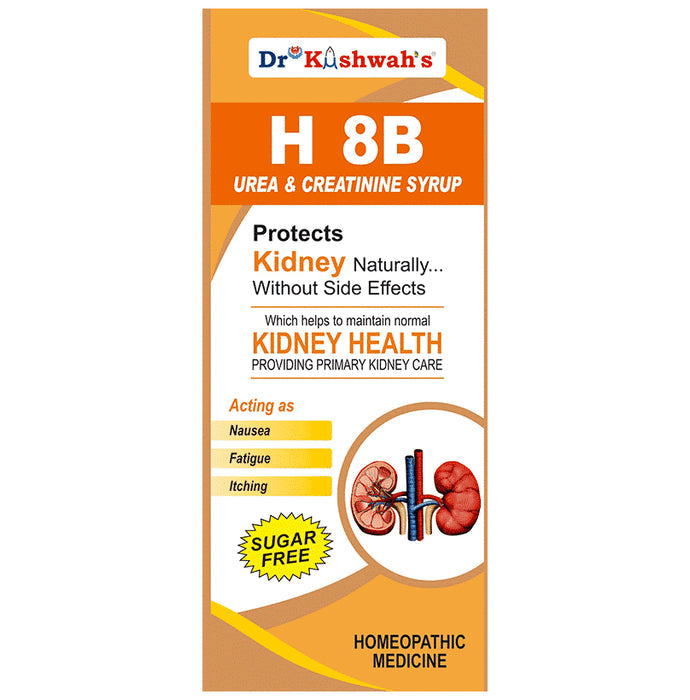 Dr Kushwah's H 8B Urea & Creatinine Syrup Sugar Free - Nibasu