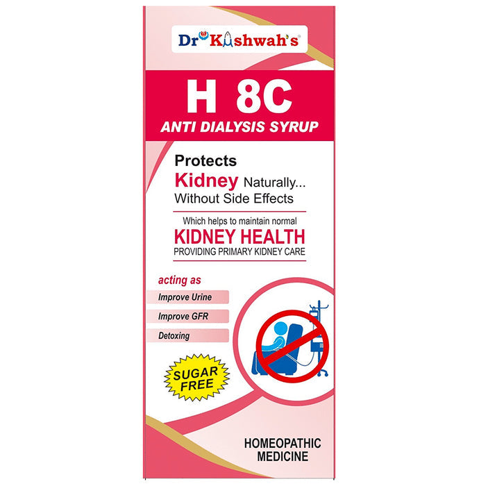 Dr Kushwah's H 8C Anti Dialysis Syrup Sugar Free - Nibasu