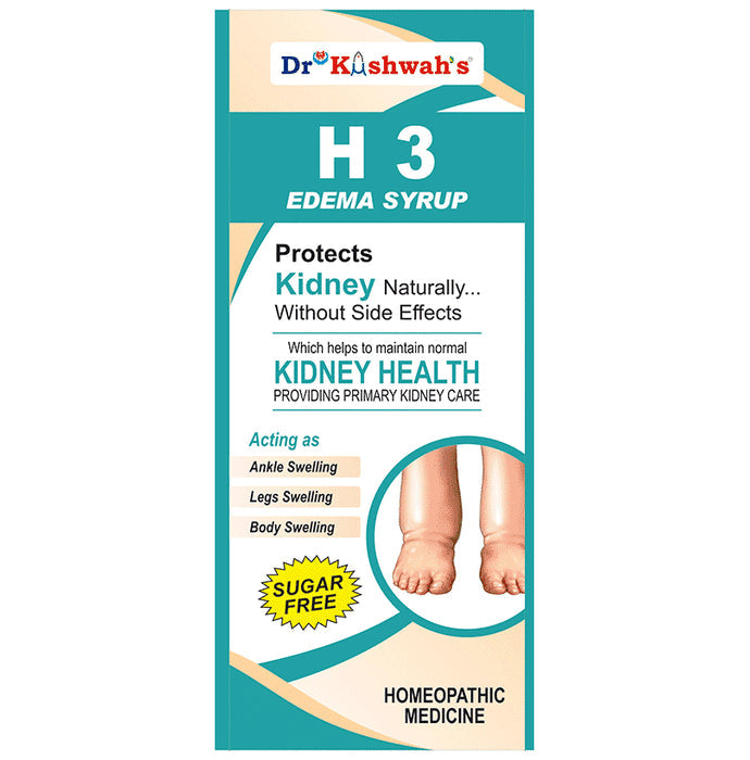Dr Kushwah's H3 Edema Syrup Sugar Free - Nibasu