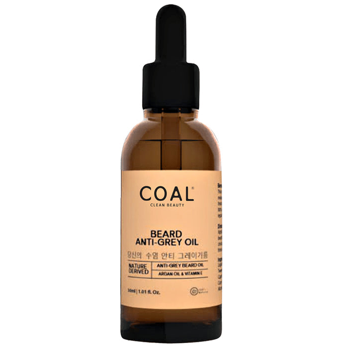 Coal Clean Beauty Beard Anti-Grey Oil - Nibasu