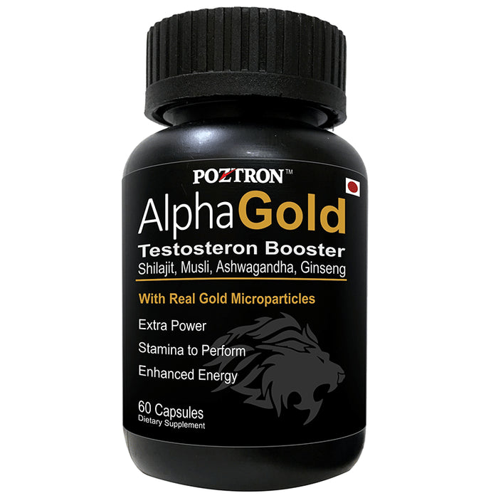 Poztron Alpha Gold Testosterone Booster Capsule - Nibasu