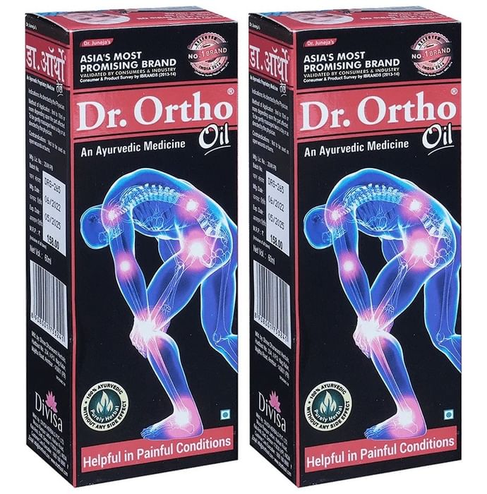 Dr Ortho Ayurvedic Medicine Pain Relief Oil (60ml Each) - Nibasu