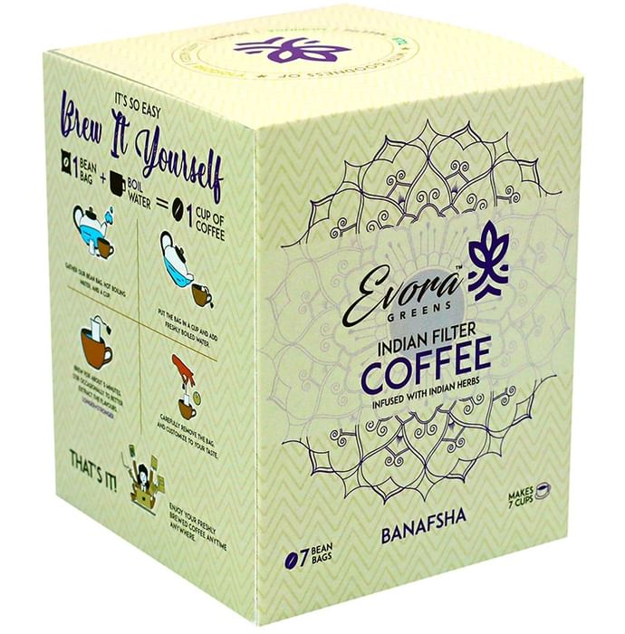 Evora Greens Indian Filter Coffee Bean Bag (12.5gm Each) - Nibasu
