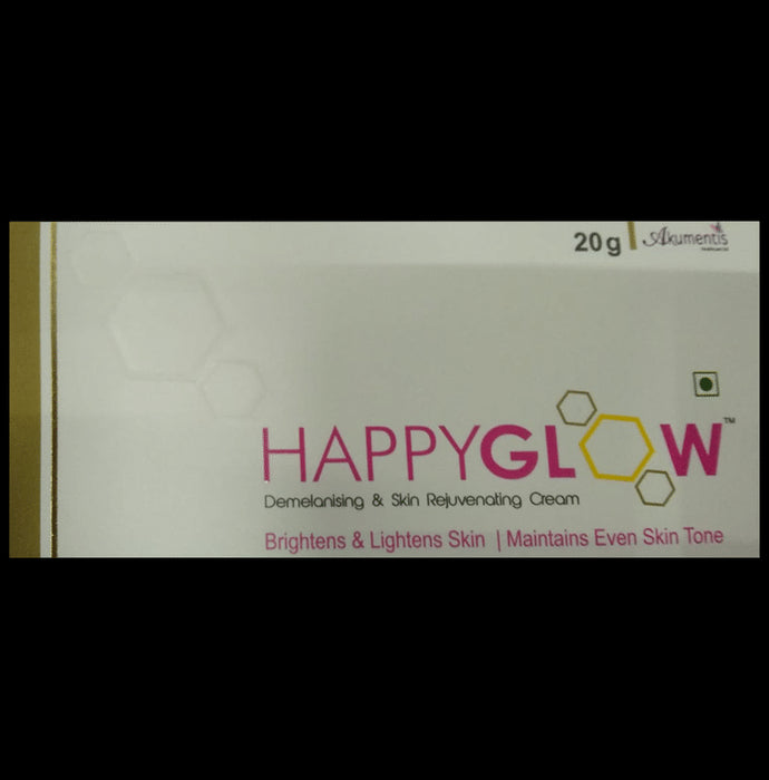 Happyglow Demelanising & Skin Rejuvenation Cream | Lightens & Brightens Skin - Nibasu