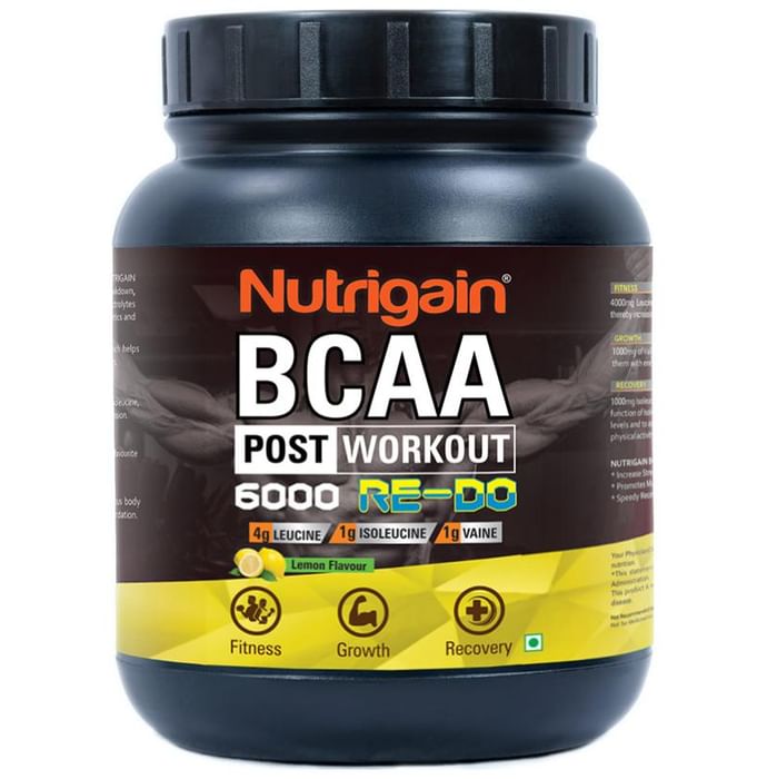 Nutrigain BCAA Post Workout 6000 Re-Do Lemon - Nibasu
