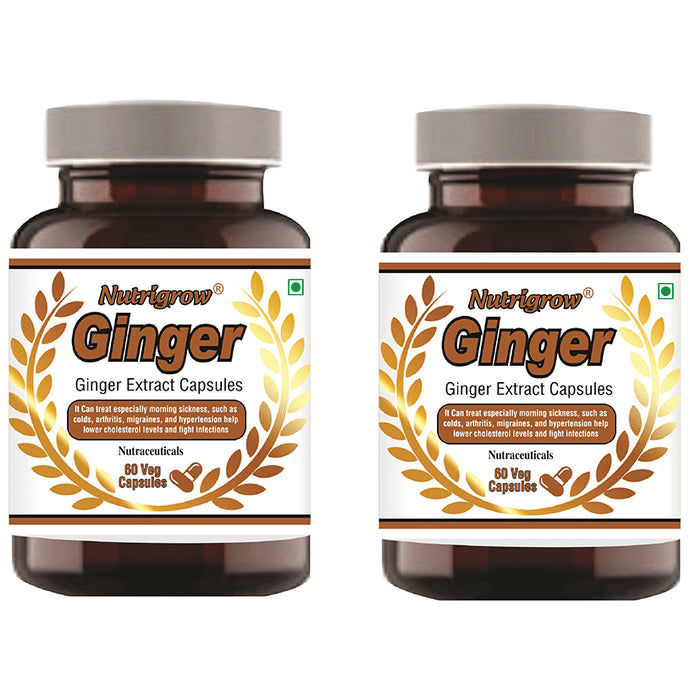 Nutrigrow Ginger Veg Capsule (60 Each) - Nibasu