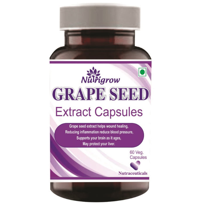 Nutrigrow Grape Seed Extract Veg Capsule - Nibasu