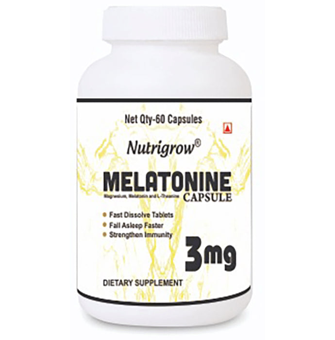 Nutrigrow Melatonine 3mg Capsule - Nibasu