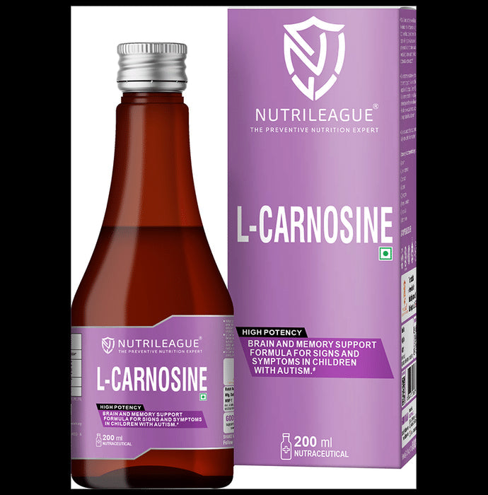 Nutrileague L-Carnosine 100mg for Brain & Memory Support Syrup - Nibasu
