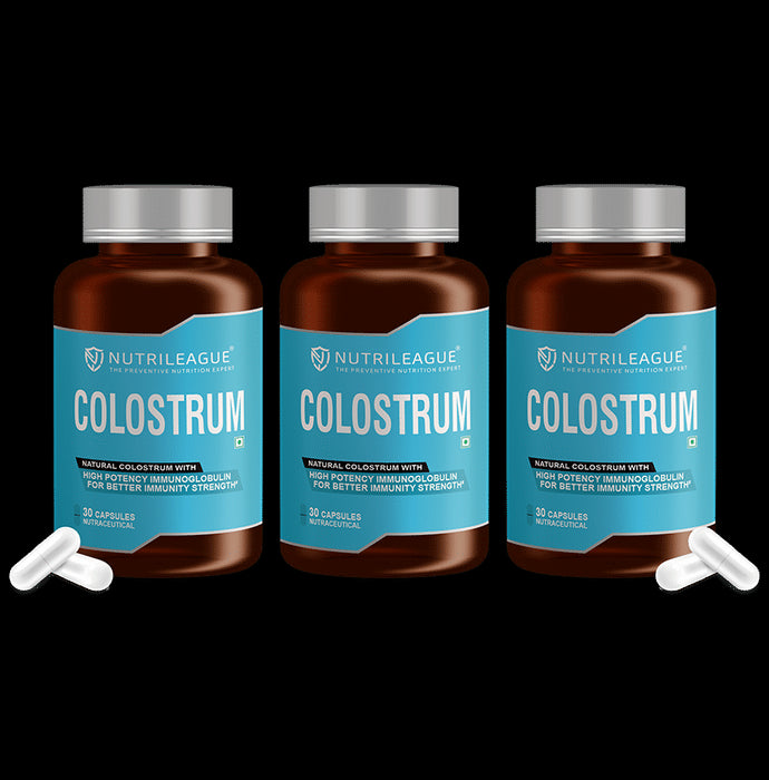 Nutrileague olostrum 500mg Capsule for Better Immunity Strength (30 Each) - Nibasu