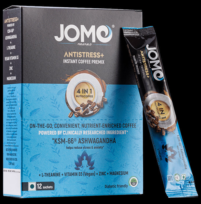 Jomo Focuz fuels Antistress + Instant Coffee Premix - Nibasu