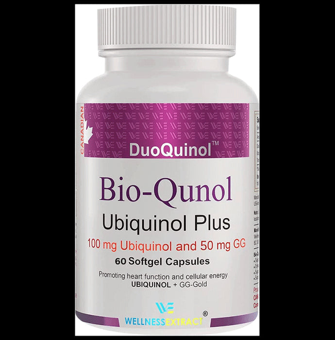 Wellness Extract Duoquinol Bio-Qunol Ubiquinol Plus Softgel Capsules - Nibasu