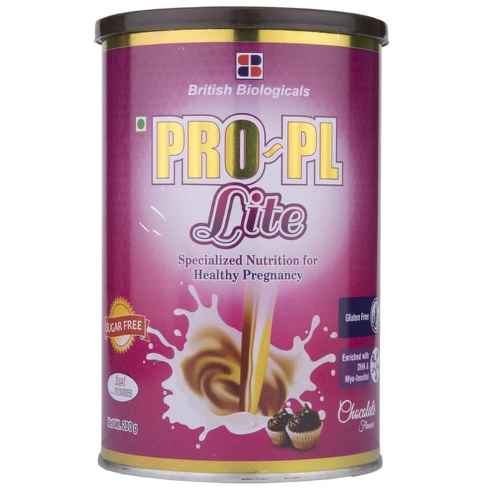 Pro PL Lite Powder with DHA & Myo-Inositol for Healthy Pregnancy | Sugar Free | Flavour Chocolate - Nibasu