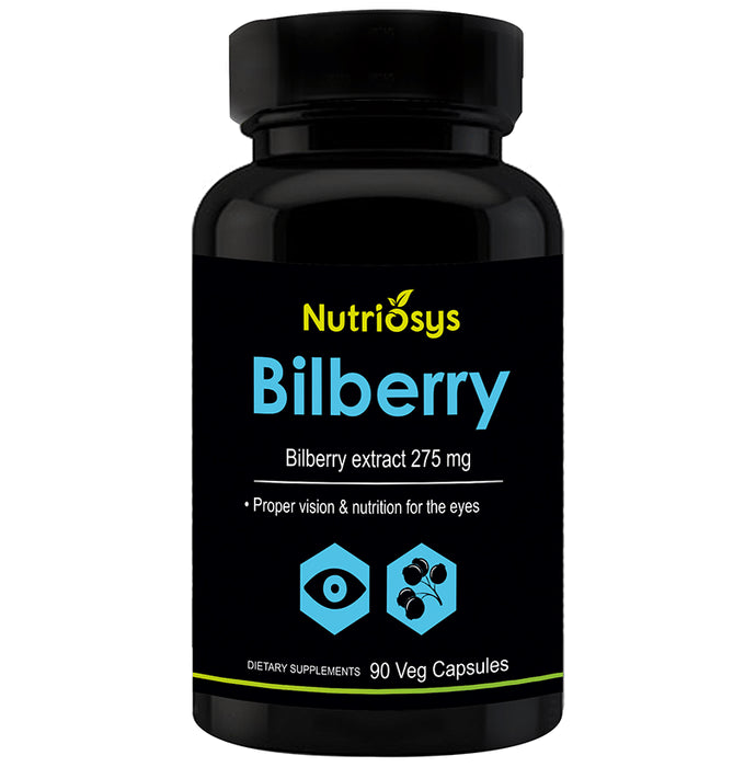 Nutriosys Bilberry Veg Capsule - Nibasu