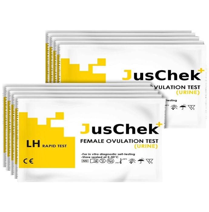 JusChek+ Ovulation Detection Kit to Identify Fertility Days for Pregnancy - Nibasu