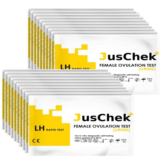 JusChek+ Ovulation Detection Kit to Identify Fertility Days for Pregnancy - Nibasu