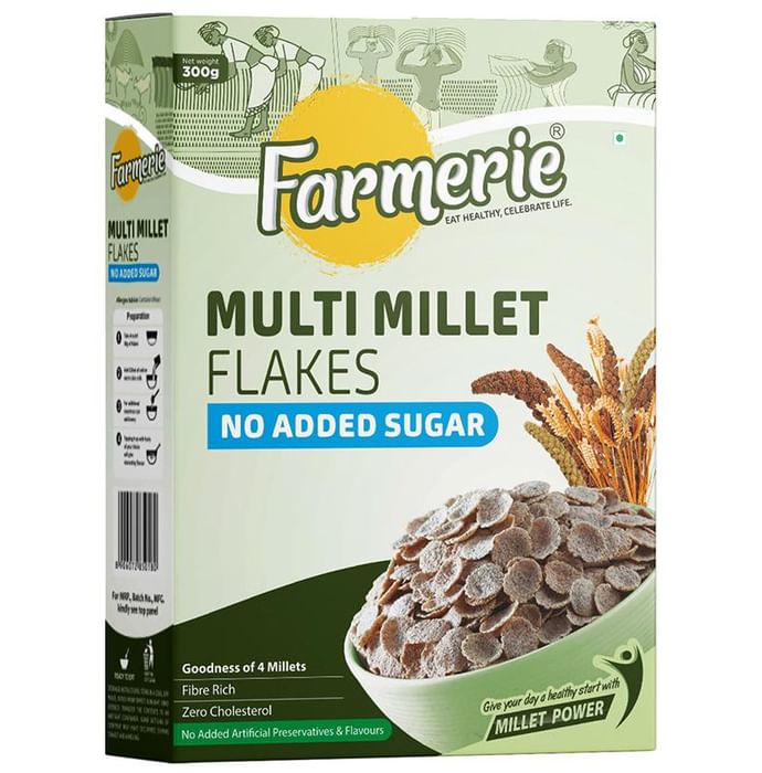 Farmerie Multi Millet Flakes No Added Sugar - Nibasu