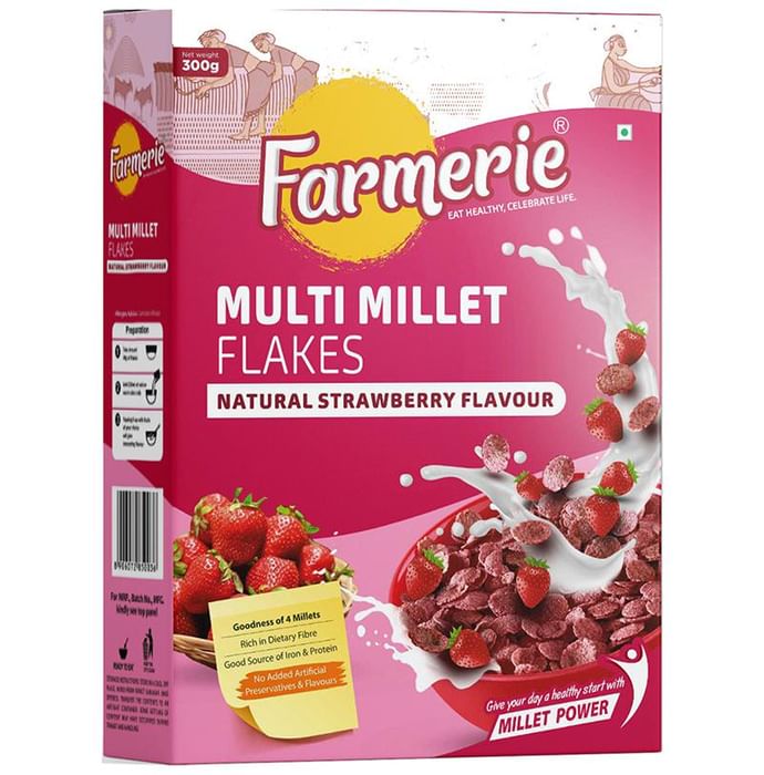 Farmerie Multi Millet Flakes Strawberry - Nibasu