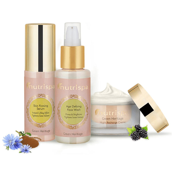 Nutrispa Green Hertiage Anti Ageing Skin Care Kit - Nibasu