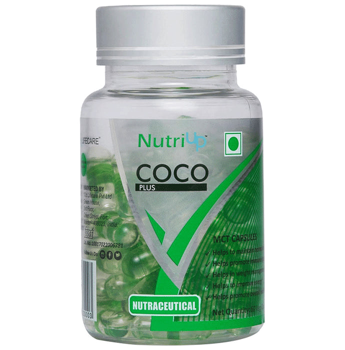 Nutriup Coco Plus 500mg Veg Capsule - Nibasu